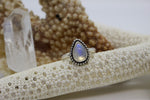 Load image into Gallery viewer, Rainbow Moonstone Ring; size 7
