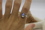 Load image into Gallery viewer, Rainbow Moonstone Ring; size 7
