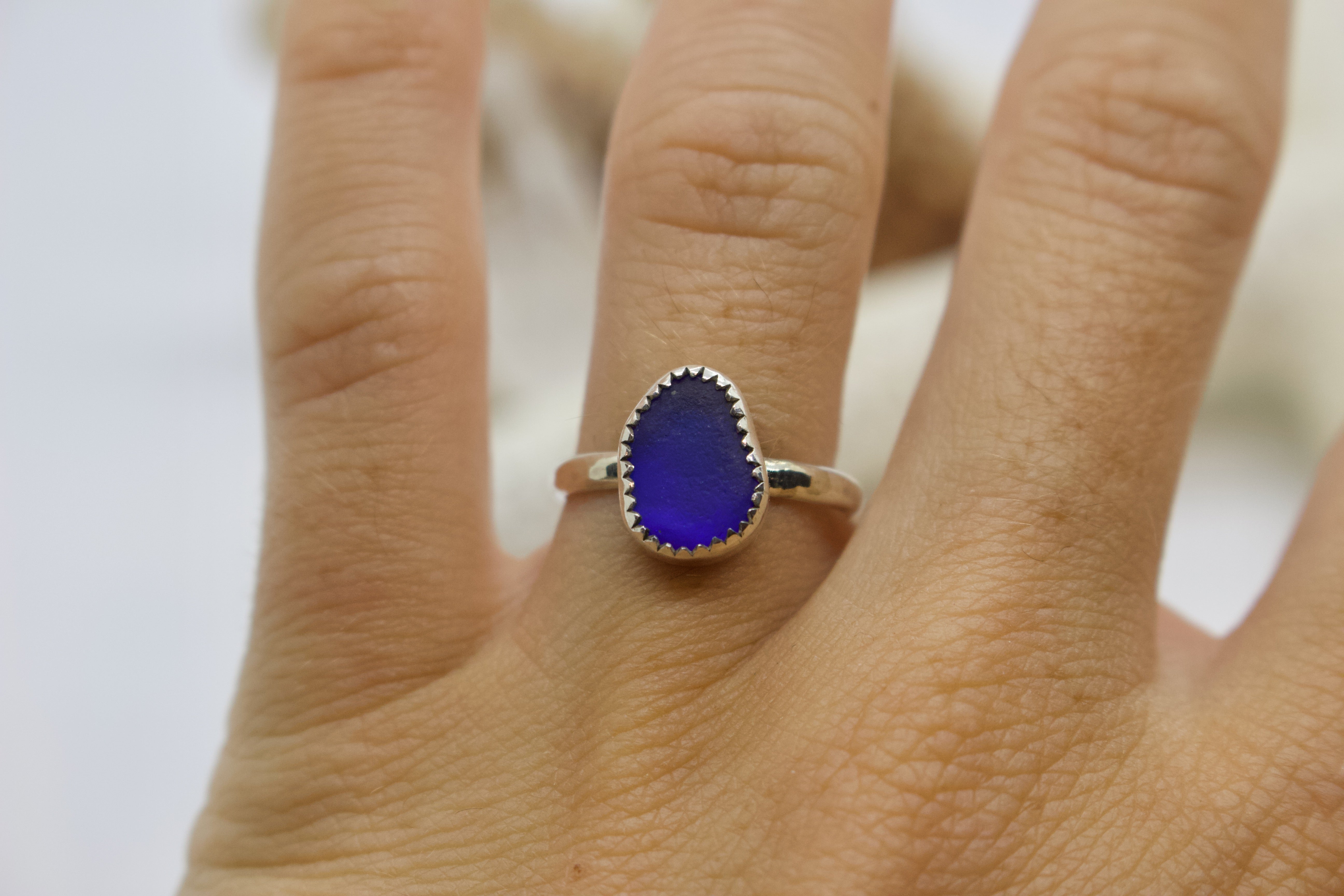 Sea Glass Ring; size 6
