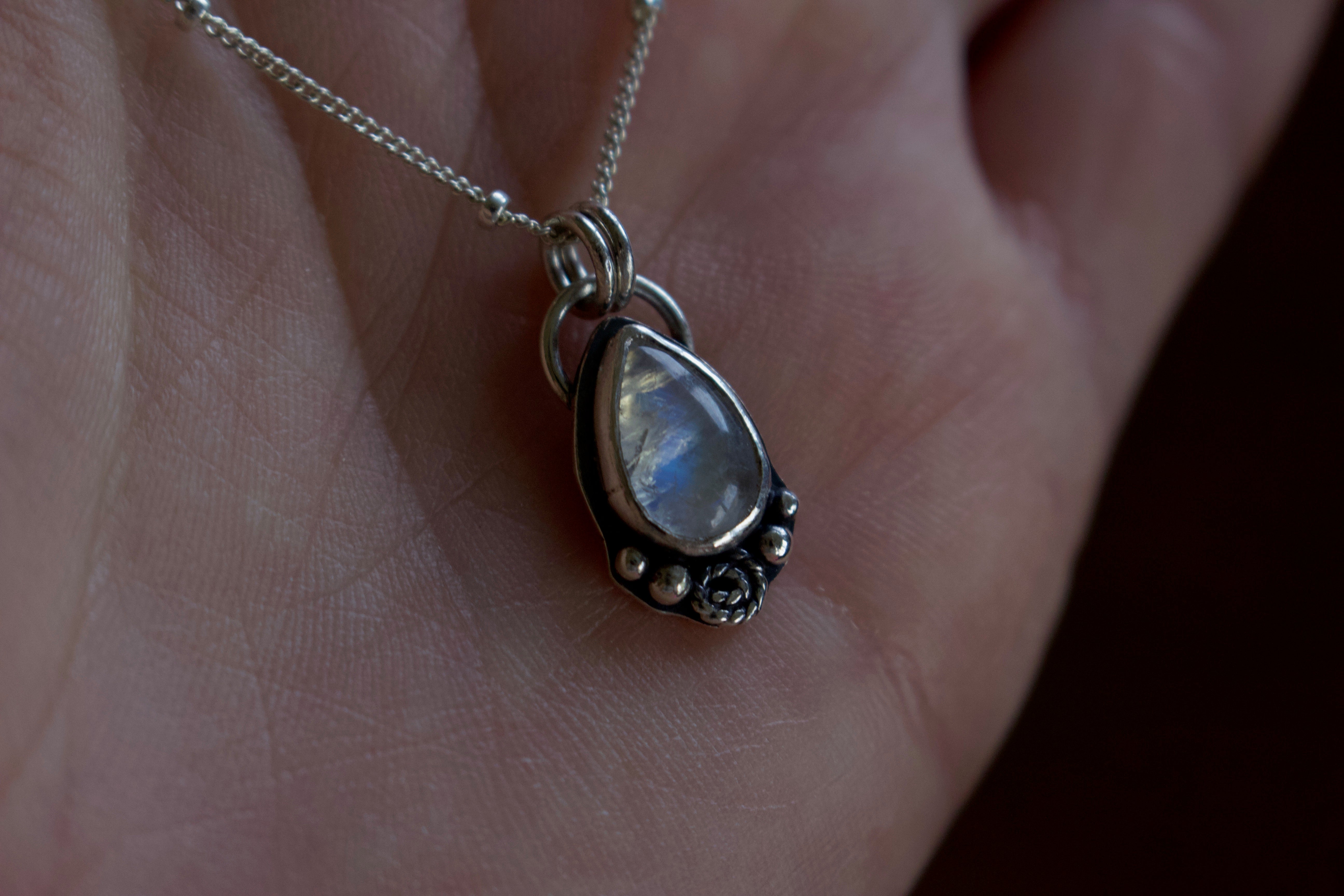 Rainbow Moonstone Necklace