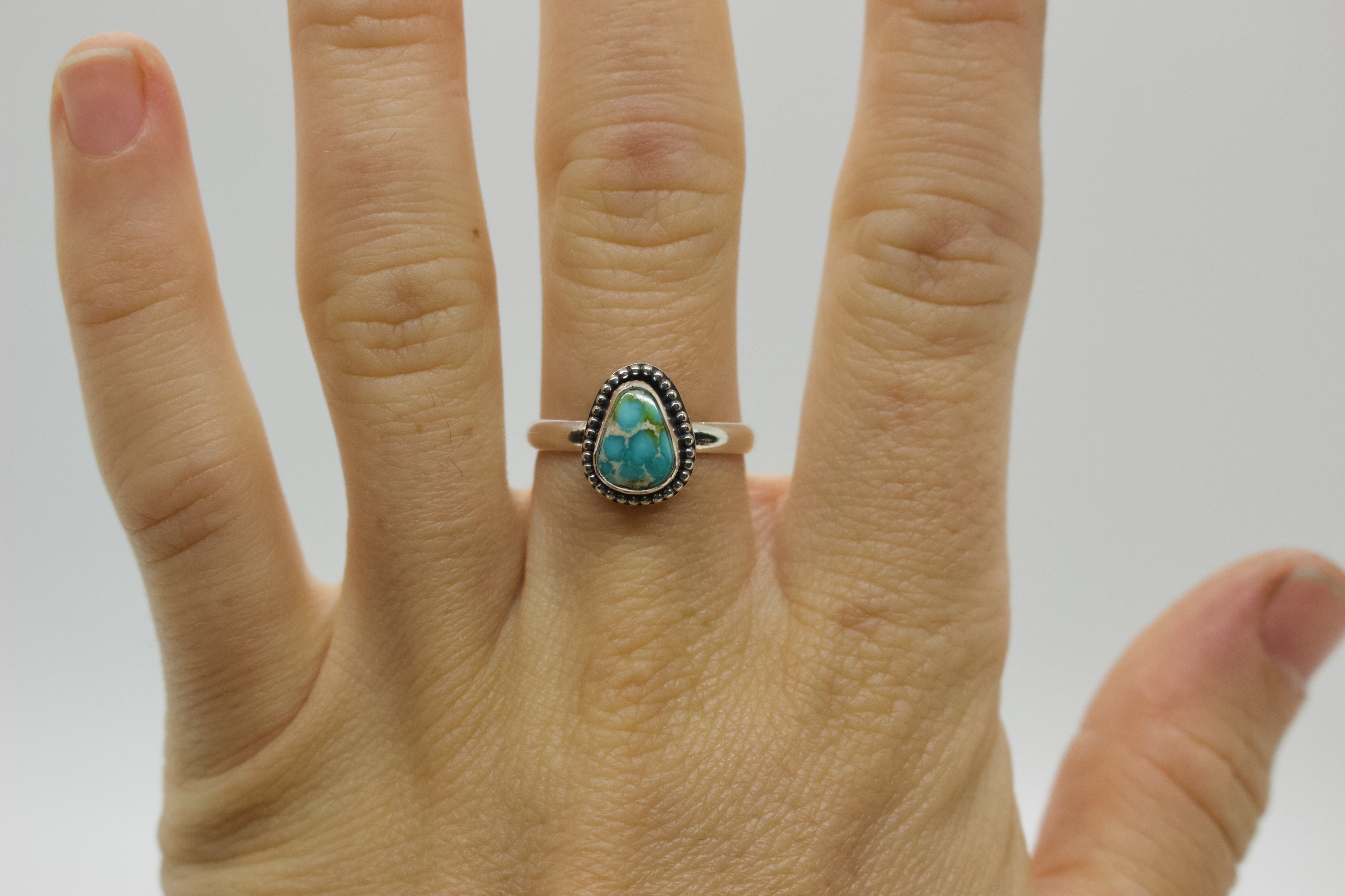 Sonoran Gold Turquoise Ring; size 7.25