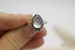 Load image into Gallery viewer, Rainbow Moonstone Ring; size 5.75
