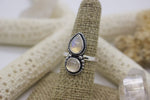 Load image into Gallery viewer, Rainbow Moonstone Ring; size 7.25
