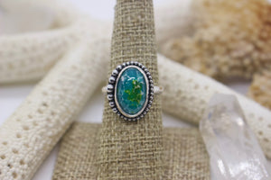 Sonoran Gold Turquoise Ring; size 7.5
