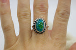 Load image into Gallery viewer, Sonoran Gold Turquoise Ring; size 7.5
