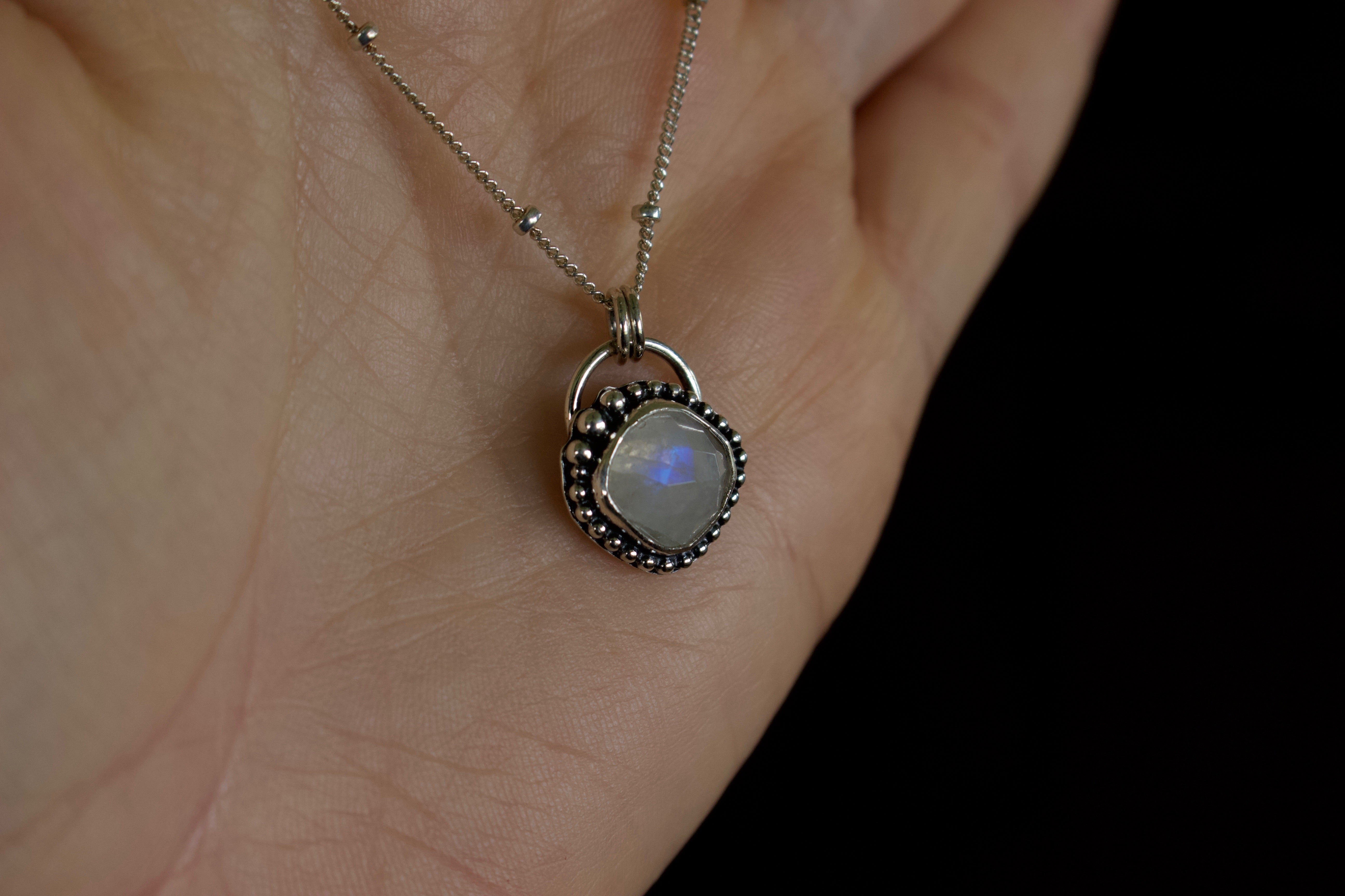 Rainbow Moonstone Necklace