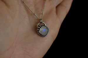Rainbow Moonstone Necklace