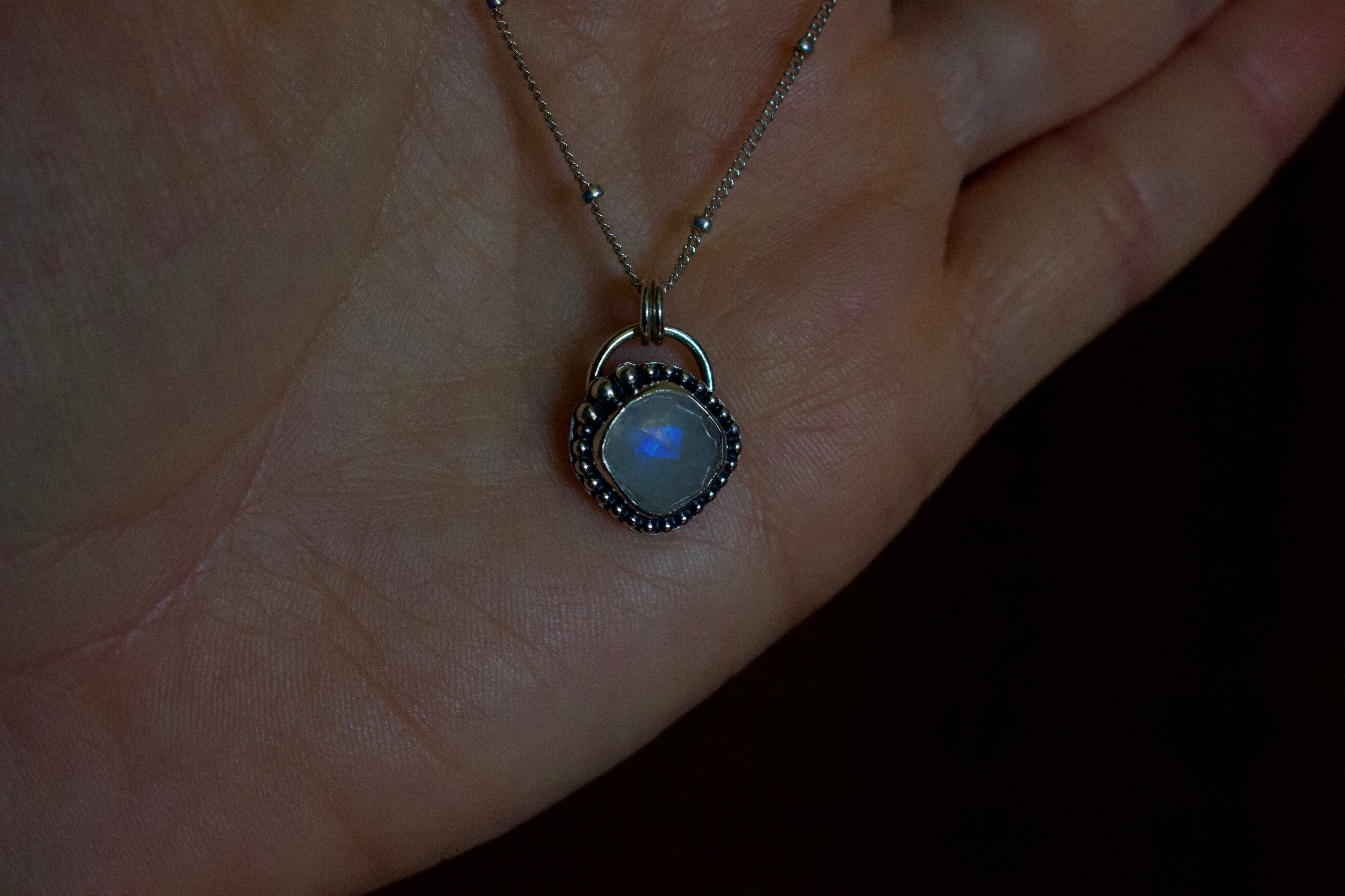 Rainbow Moonstone Necklace