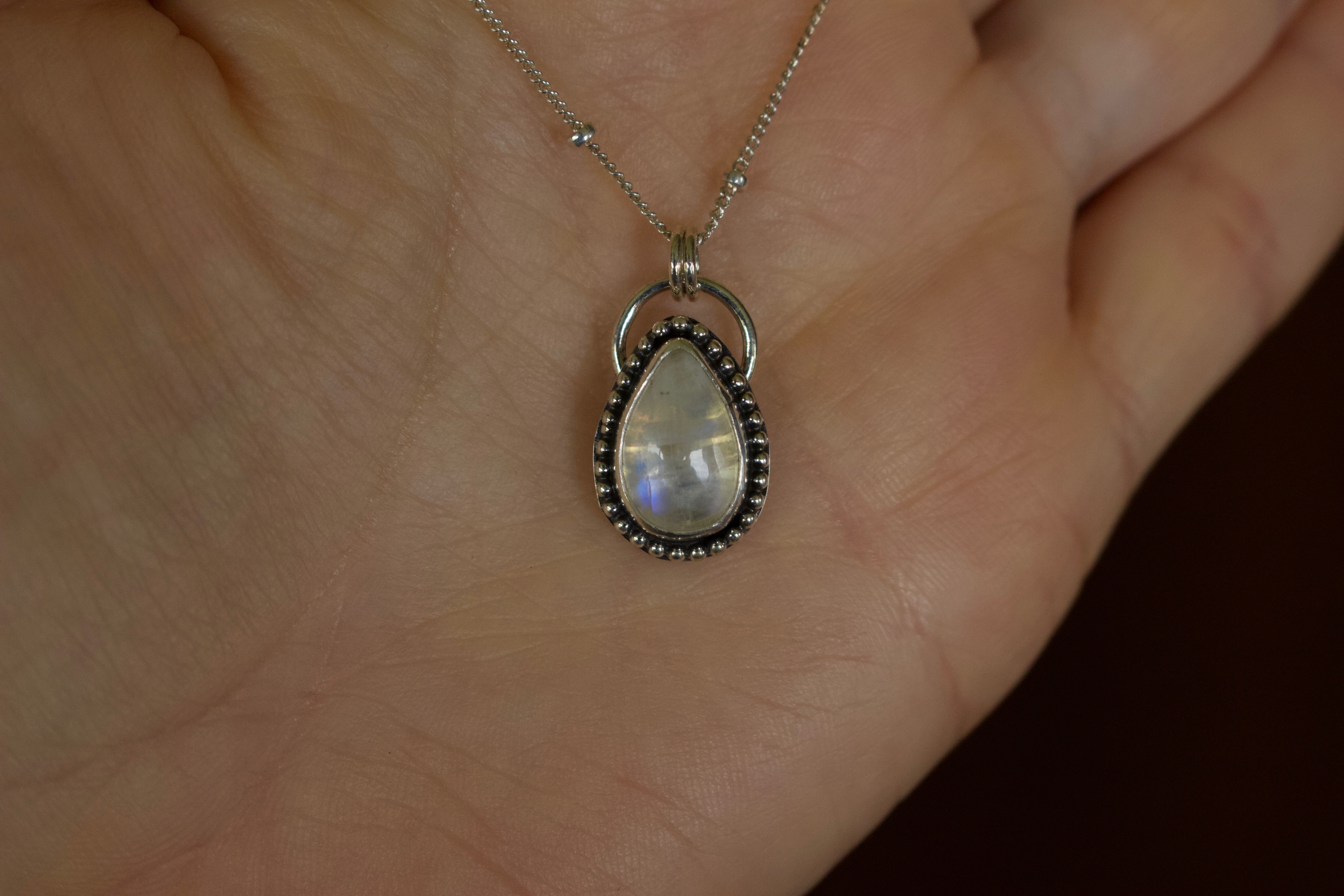 Rainbow Moonstone Necklace