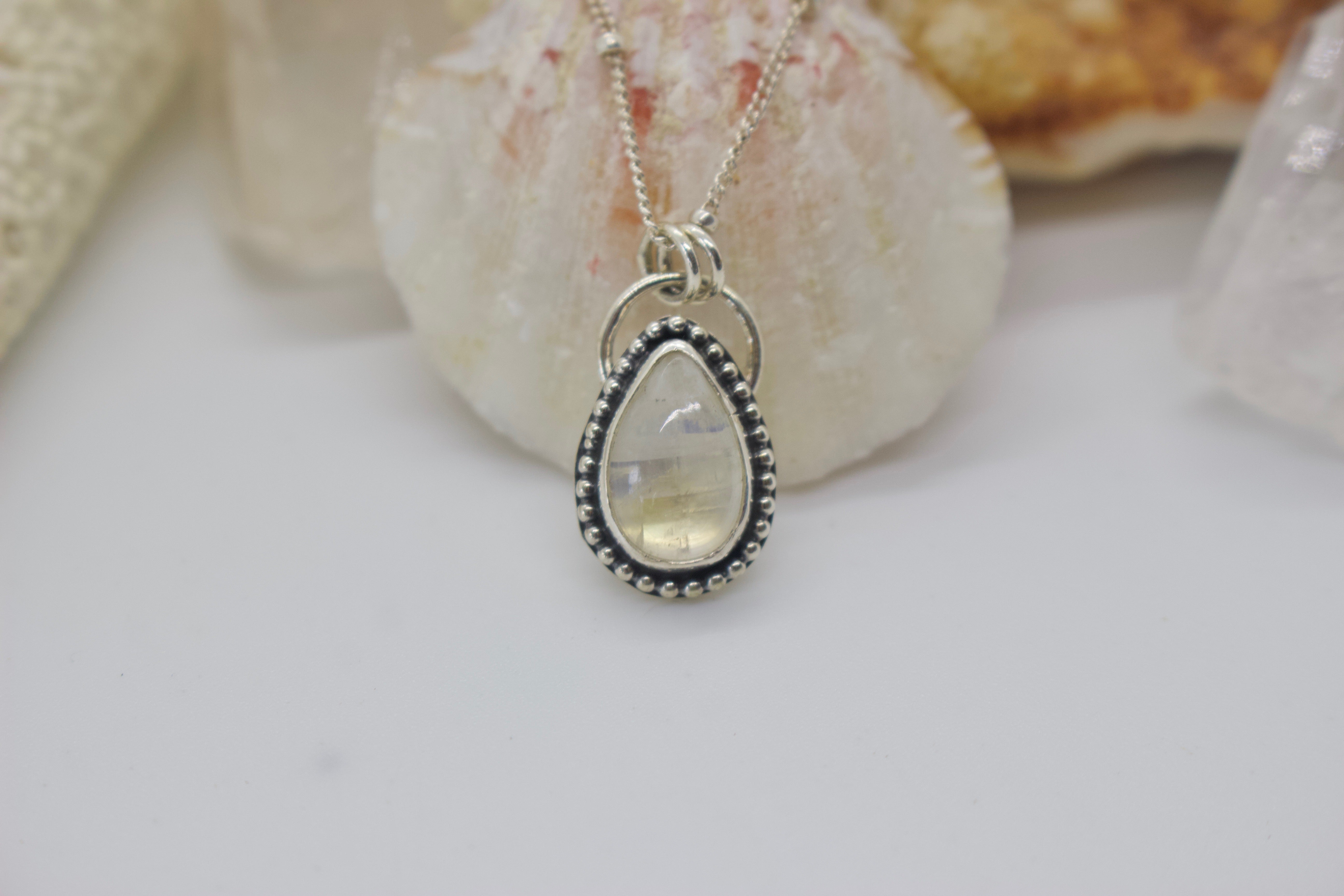 Rainbow Moonstone Necklace