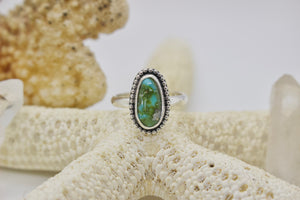 Sonoran Gold Turquoise Ring; size 8