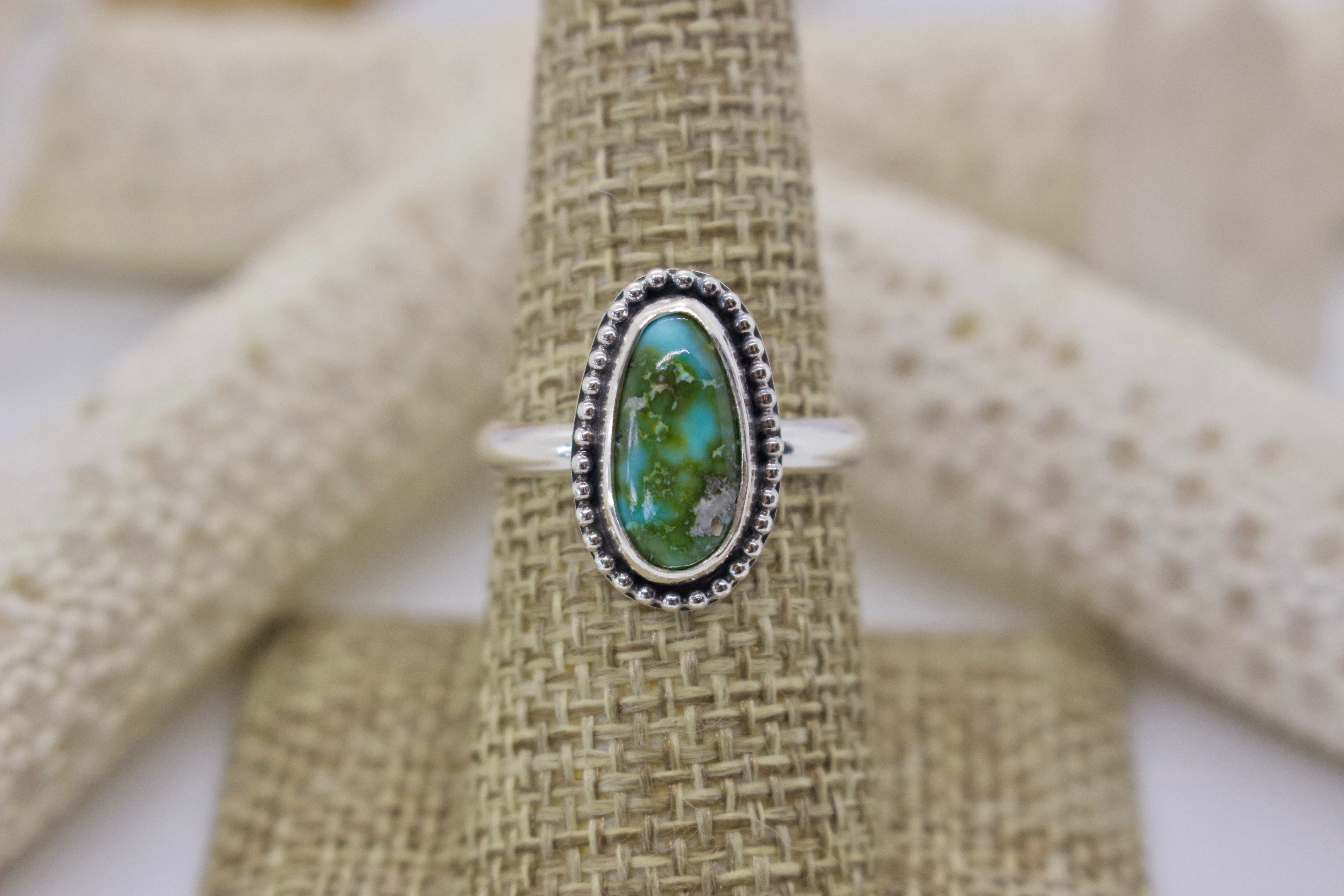 Sonoran Gold Turquoise Ring; size 8