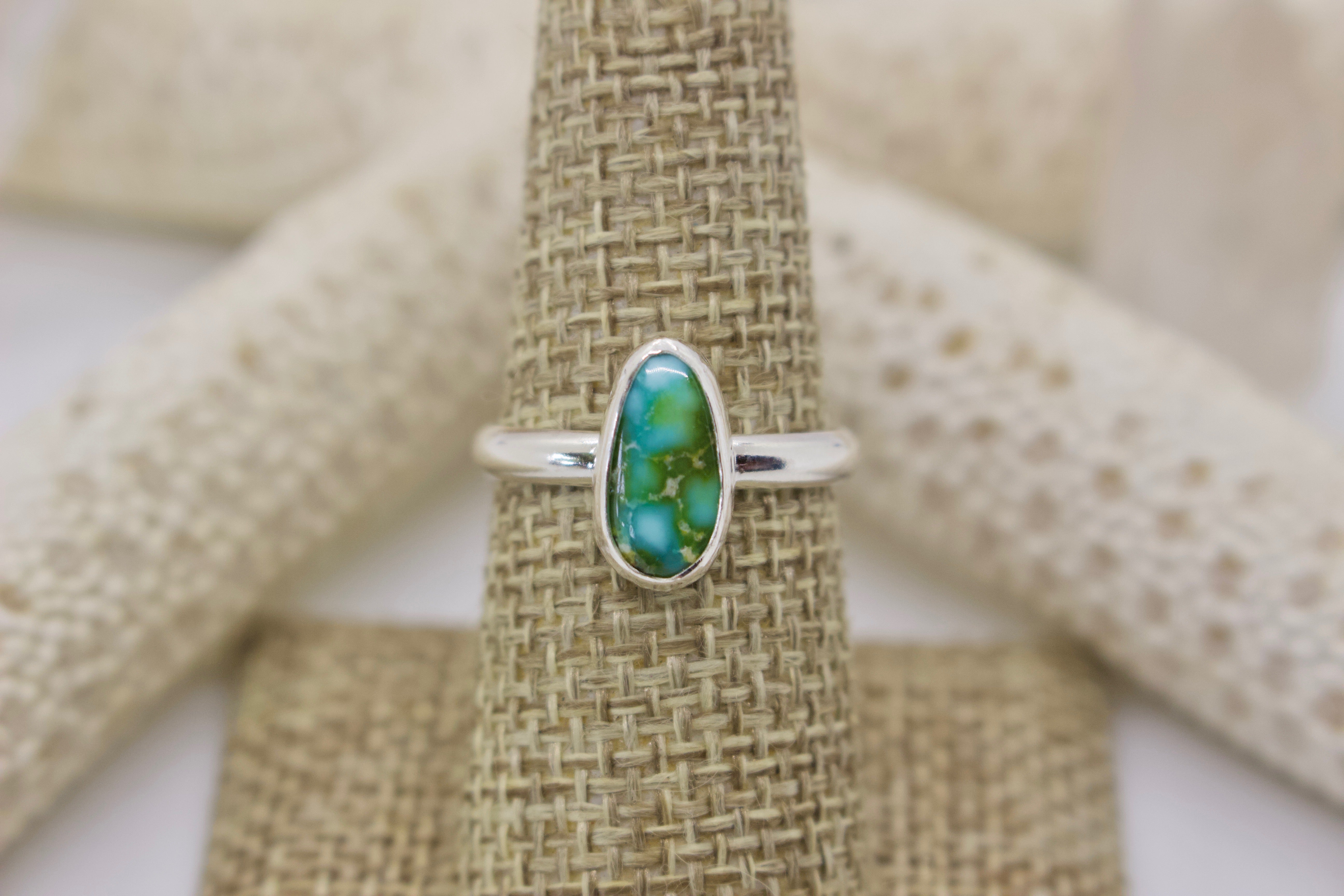 Sonoran Gold Turquoise Ring; size 7.5