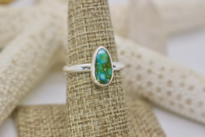 Sonoran Gold Turquoise Ring; size 7.5