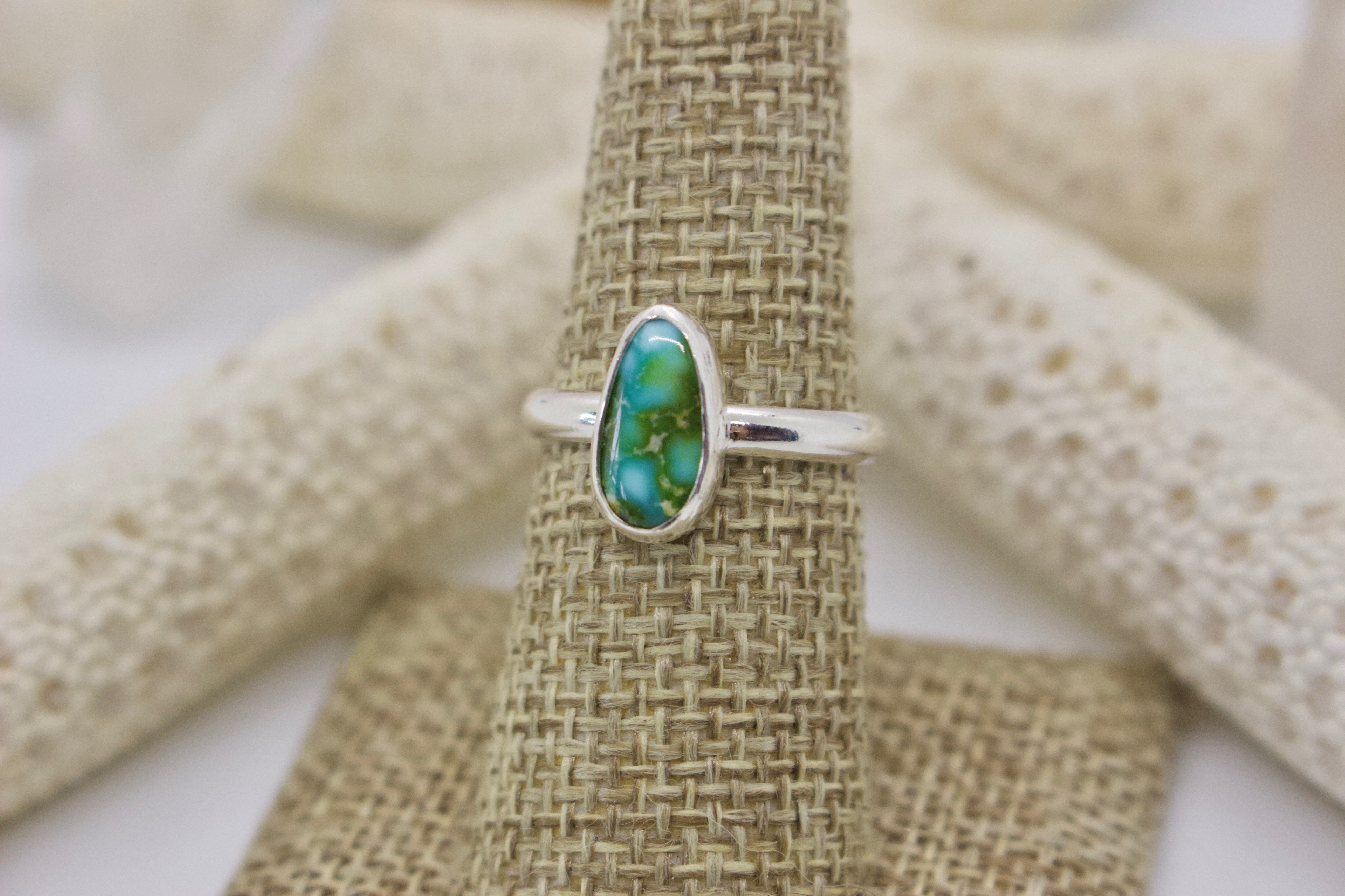 Sonoran Gold Turquoise Ring; size 7.5