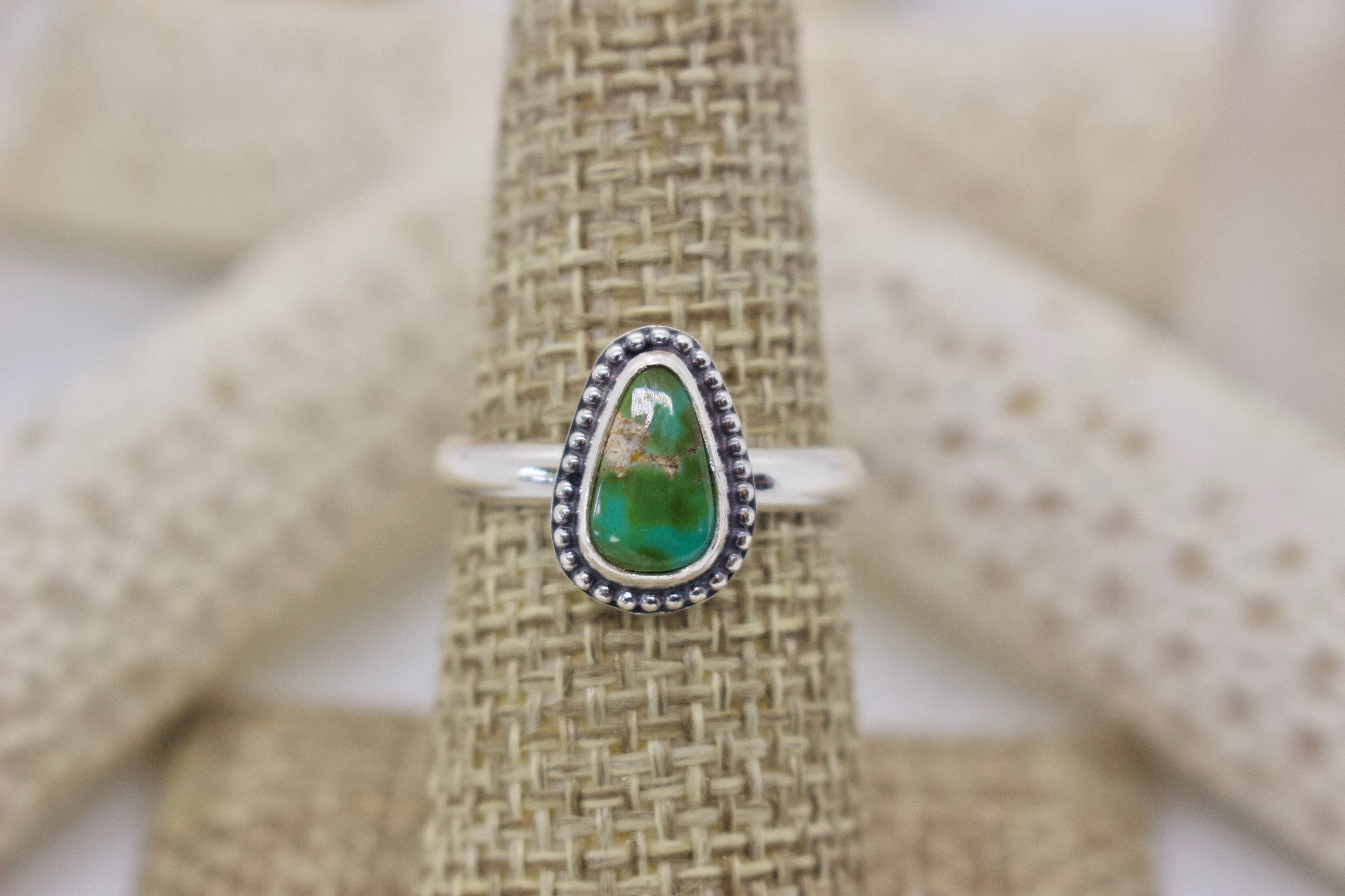 Sonoran Gold Turquoise Ring; size 7