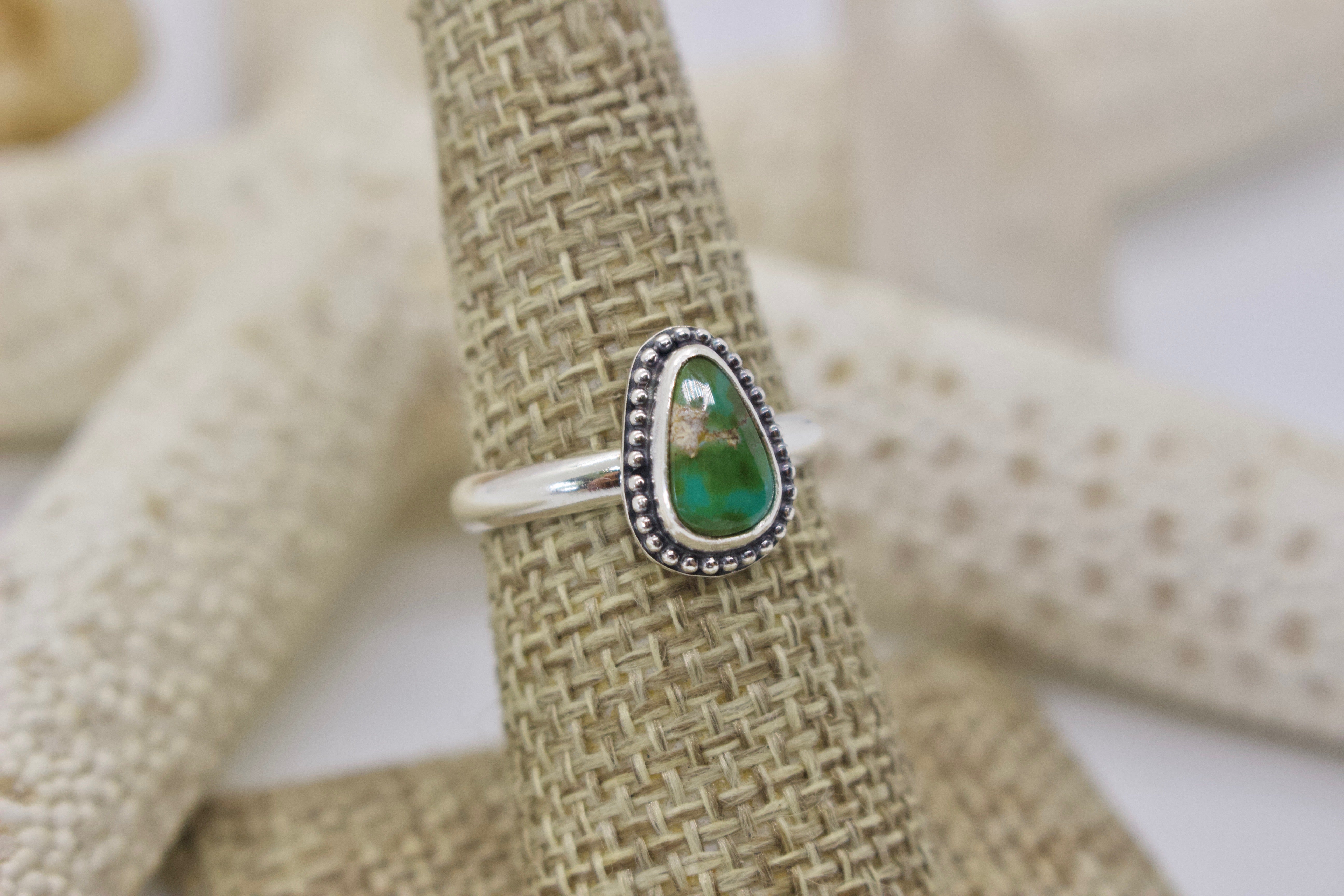 Sonoran Gold Turquoise Ring; size 7