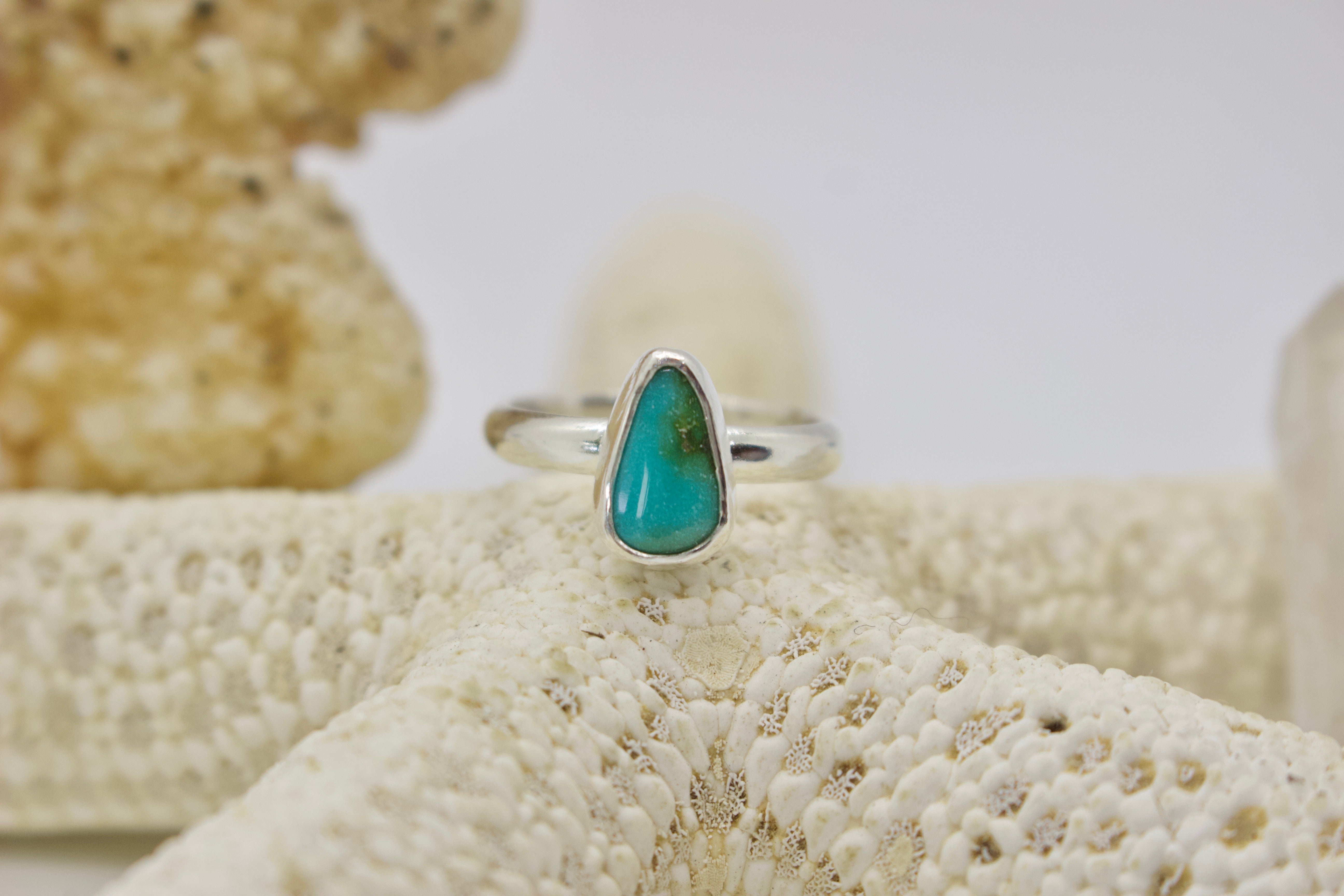 Sonoran Gold Turquoise Ring; size 5.75