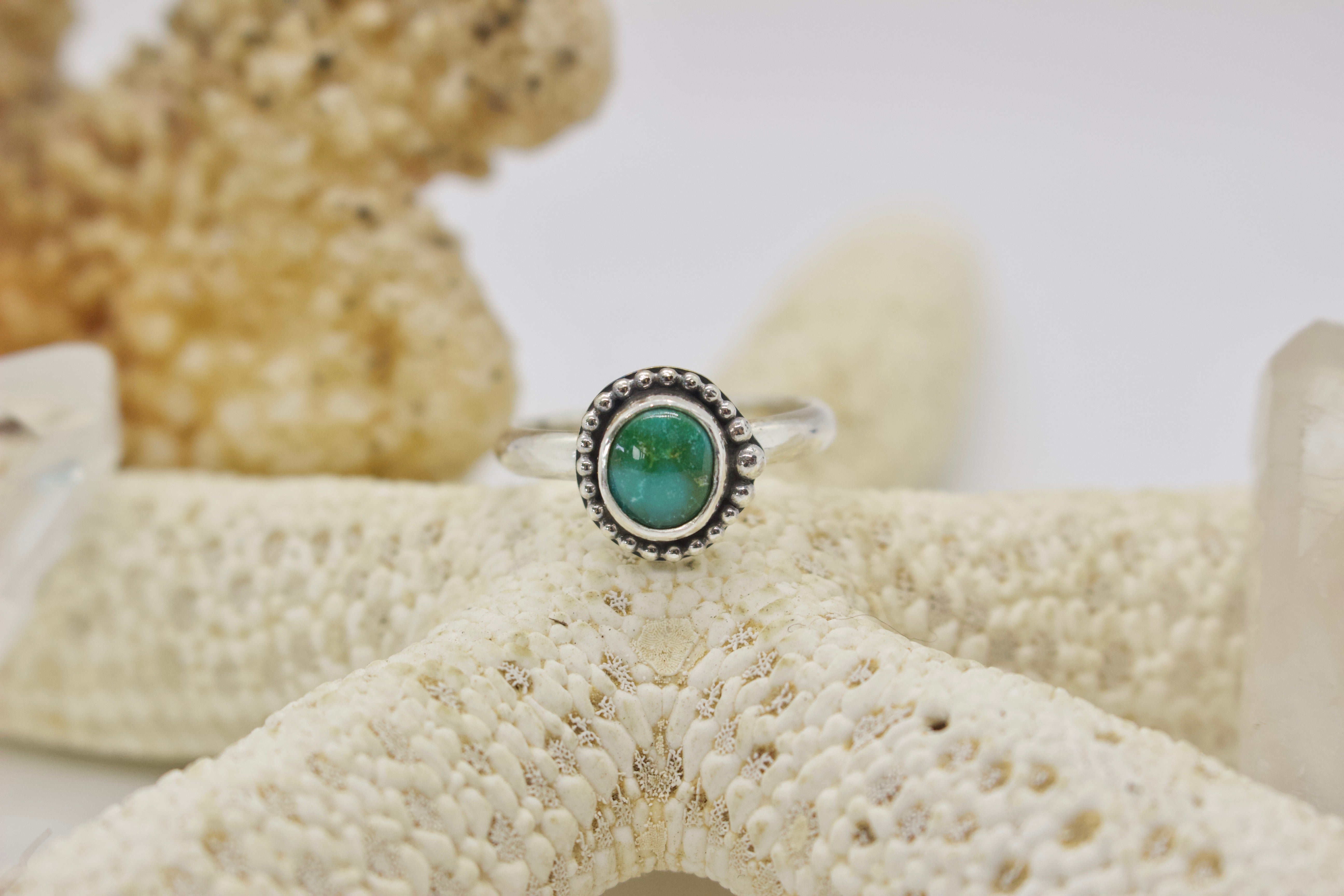 Sonoran Gold Turquoise Ring; size 7.25