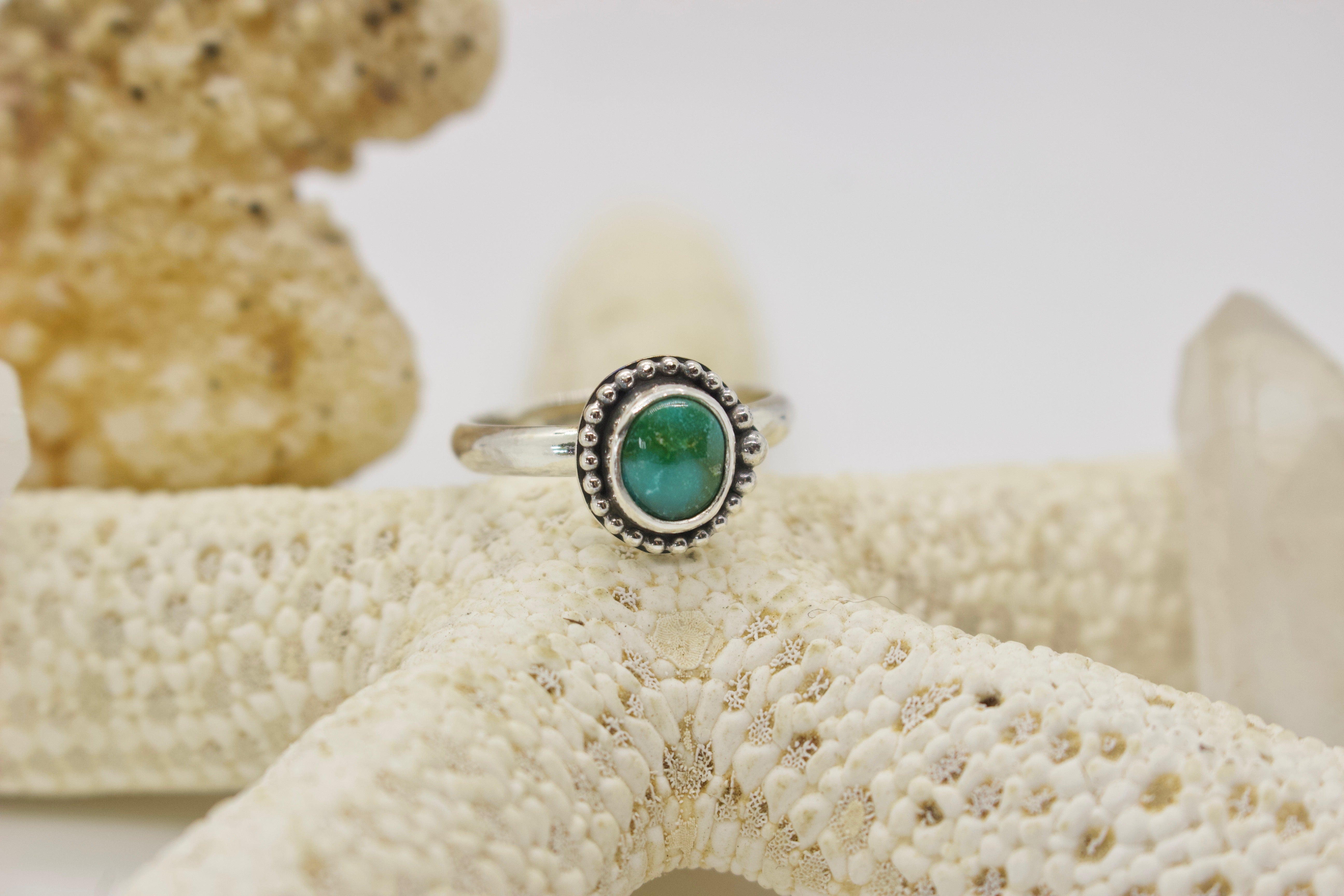 Sonoran Gold Turquoise Ring; size 7.25