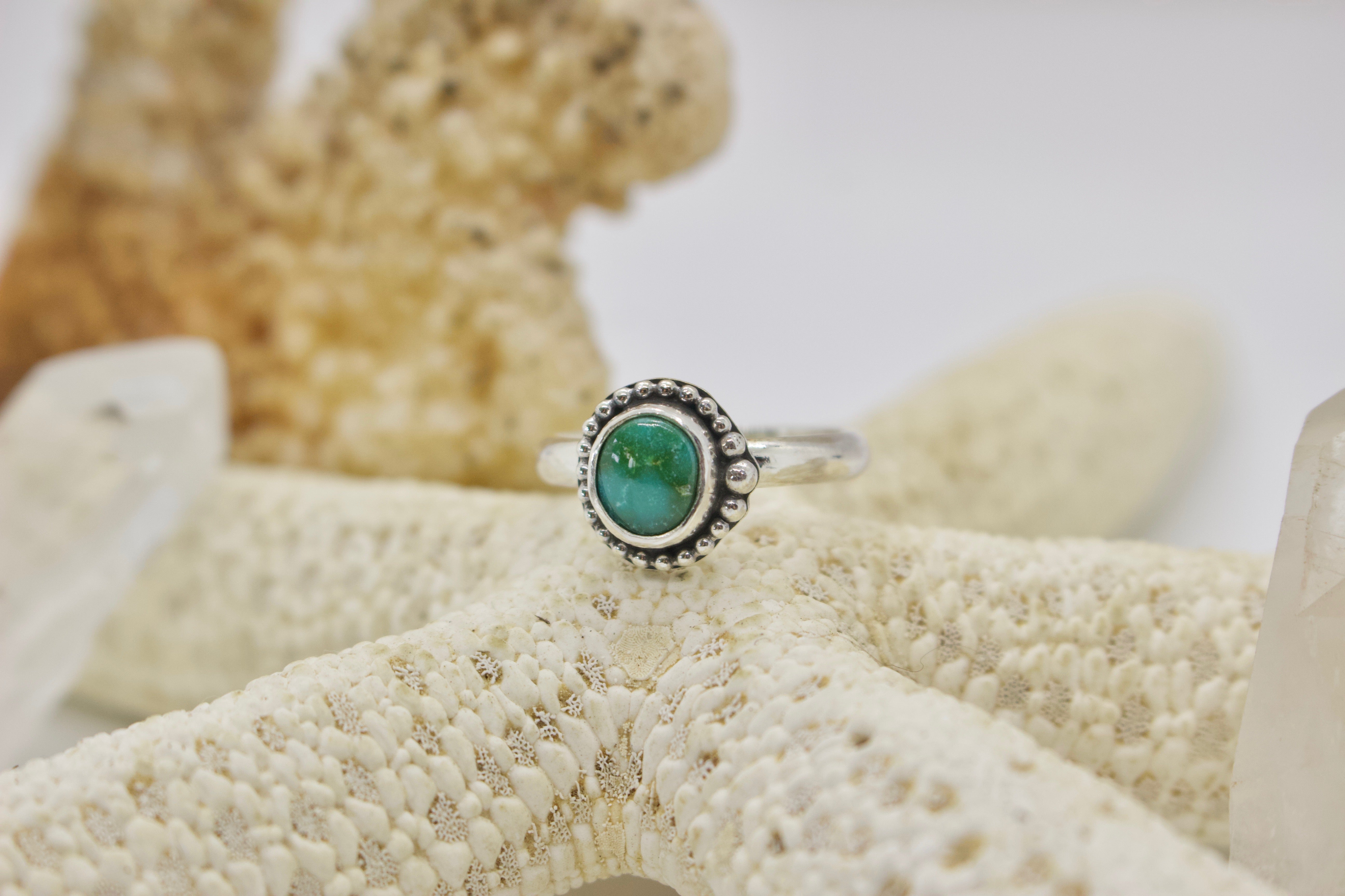 Sonoran Gold Turquoise Ring; size 7.25