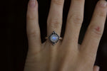 Load image into Gallery viewer, Rainbow Moonstone Ring; size 6
