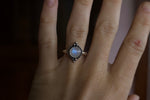 Load image into Gallery viewer, Rainbow Moonstone Ring; size 6
