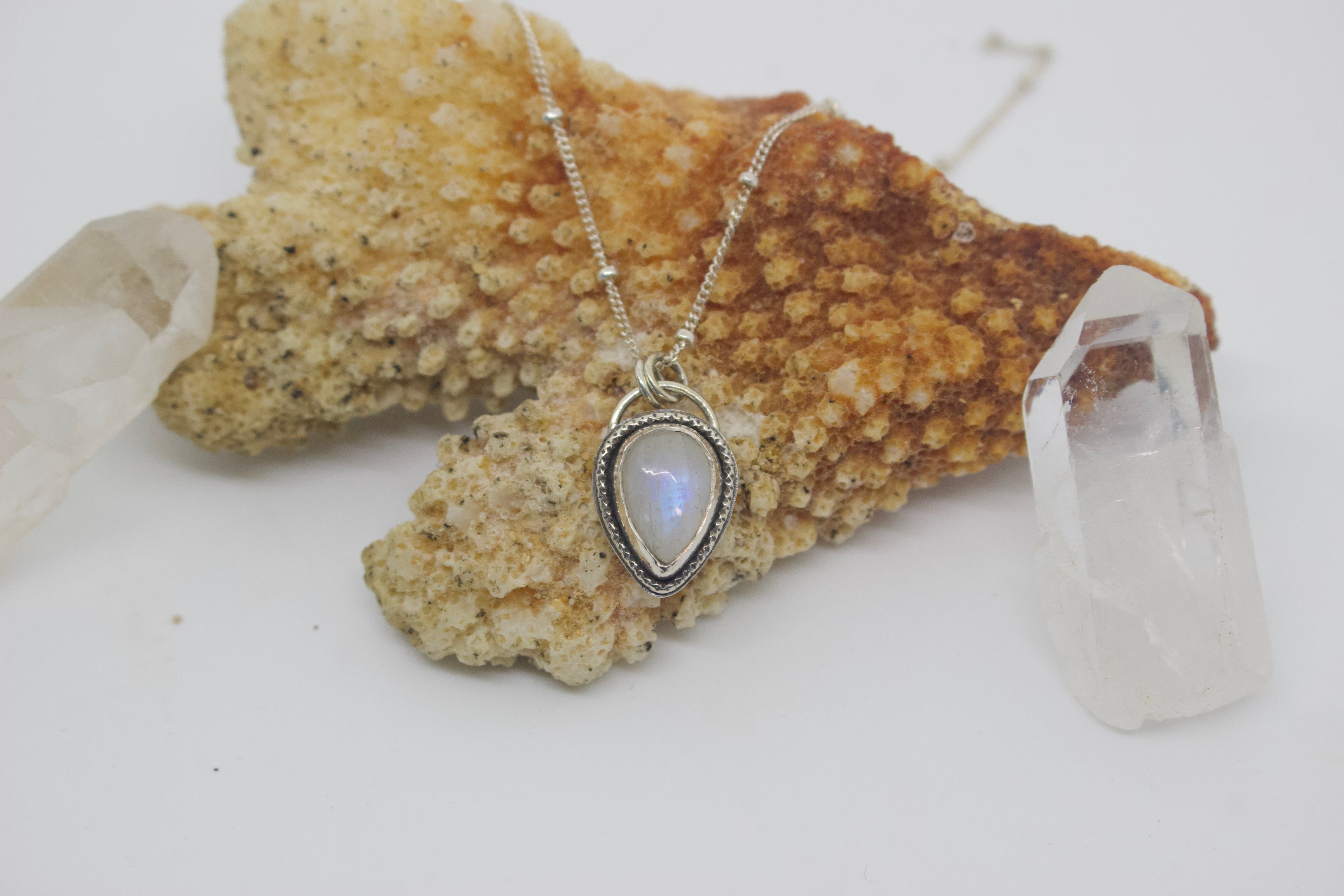 SALE* Rainbow Moonstone Necklace