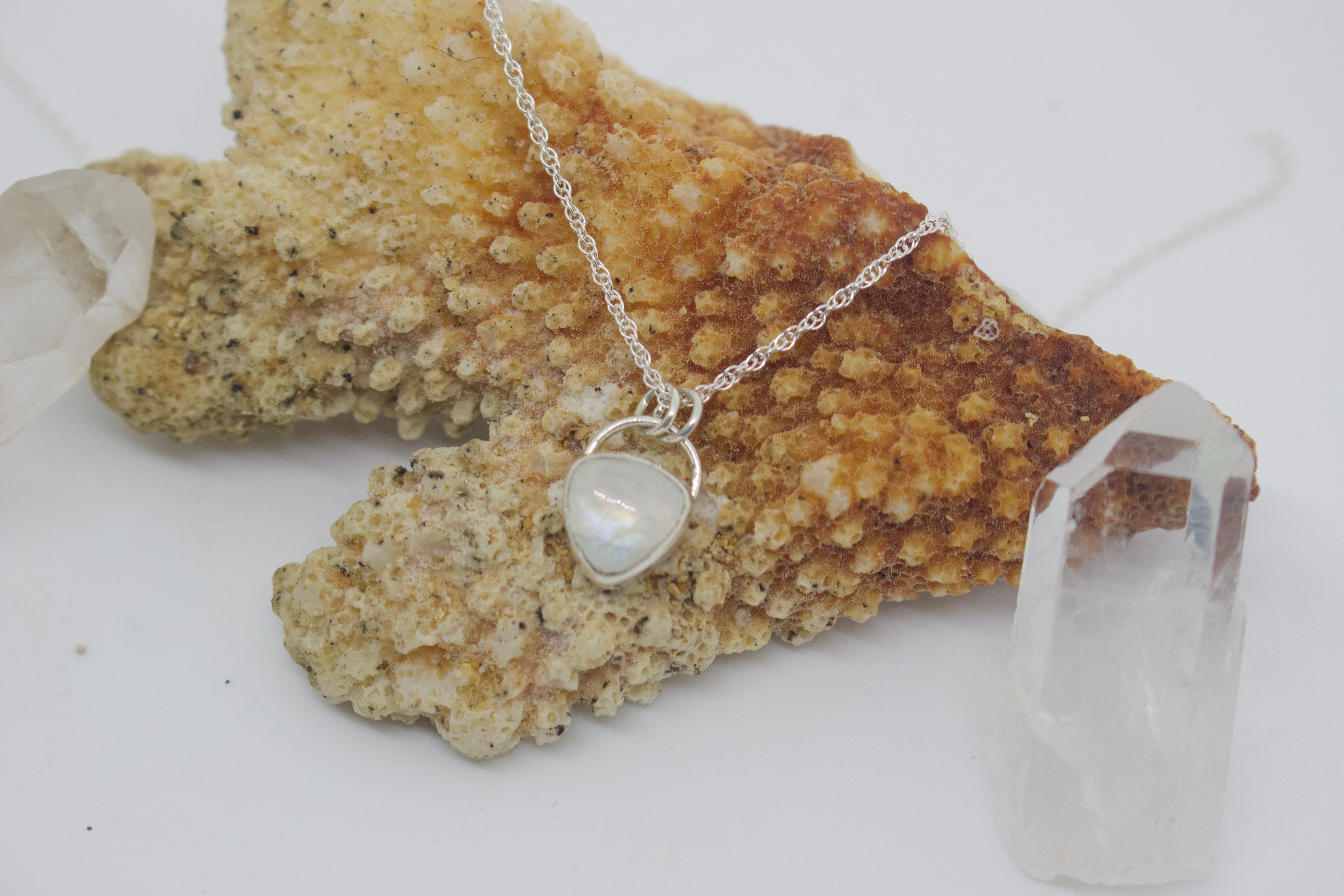 Rainbow Moonstone Necklace